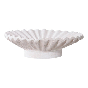 Portacandela Rachi, Bianco, Cemento, 21,5x21,5x7,3 cm, Seven Design