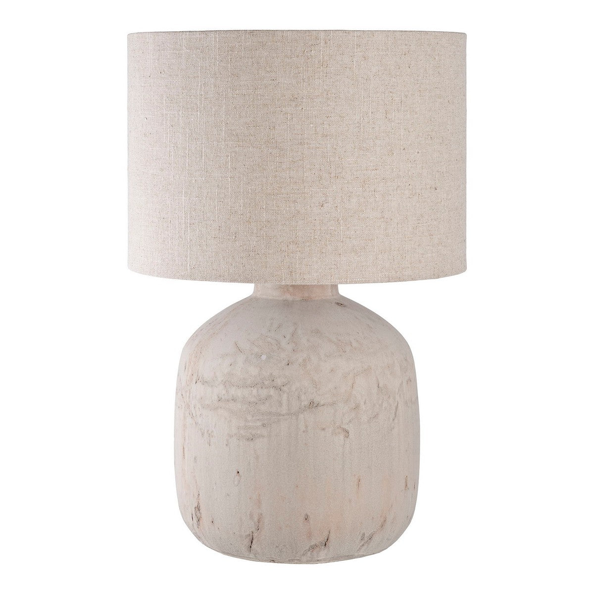 Lampada da Tavolo Bilby, Beige, Ceramica, 30x30x46,5 cm, Seven Design