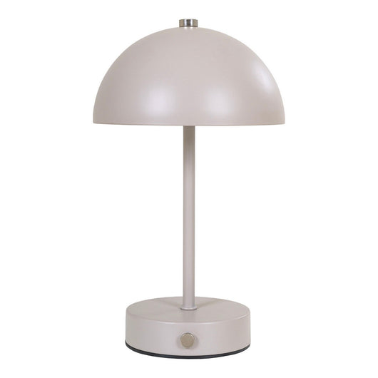 Lampada da Tavolo Holt, Beige, Metallo, 15x15x25 cm, Seven Design