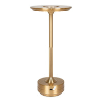 Lampada da Tavolo Lyneham, Ottone, Alluminio, 13x13x28,5 cm, Seven Design