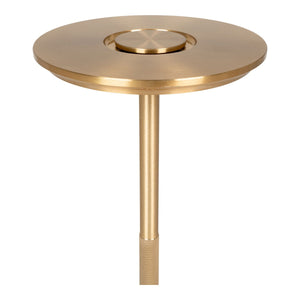 Lampada da Tavolo Lyneham, Ottone, Alluminio, 13x13x28,5 cm, Seven Design