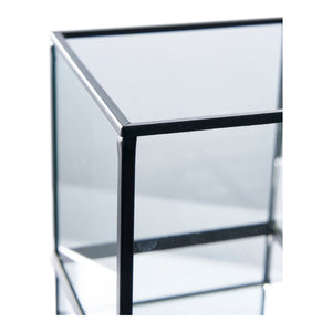 Portacandela Hurricane, Nero, Metallo, 12x12x15 cm, Seven Design