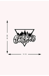 Decorazione in Metallo Outdoor, Nero, Metallo, 50x0,15x40 cm, DESIGN MANIA