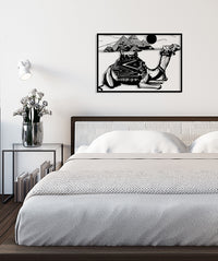 Decorazione in Metallo Cammello, Nero, Metallo, 90x0,15x62 cm, DESIGN MANIA
