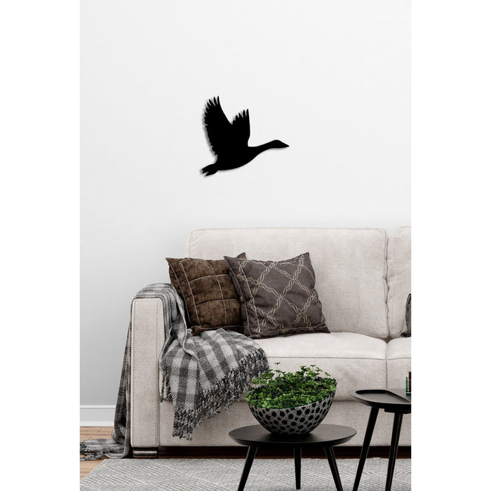 Decorazione in Metallo Uccelli 13, Nero, Metallo, 35x0,15x33 cm, DESIGN MANIA