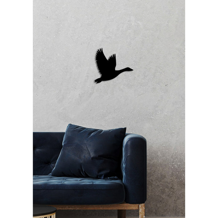 Decorazione in Metallo Uccelli 13, Nero, Metallo, 35x0,15x33 cm, DESIGN MANIA