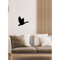 Decorazione in Metallo Uccelli 13, Nero, Metallo, 35x0,15x33 cm, DESIGN MANIA