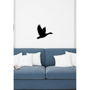 Decorazione in Metallo Uccelli 13, Nero, Metallo, 35x0,15x33 cm, DESIGN MANIA