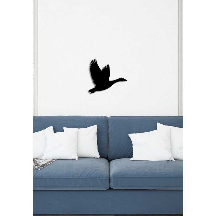 Decorazione in Metallo Uccelli 13, Nero, Metallo, 35x0,15x33 cm, DESIGN MANIA