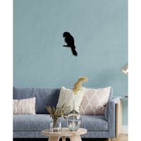 Decorazione in Metallo Pappagallo, Nero, Metallo, 26x0,15x43 cm, DESIGN MANIA