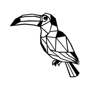 Decorazione in Metallo Tucano, Nero, Metallo, 38x0,15x35 cm, DESIGN MANIA