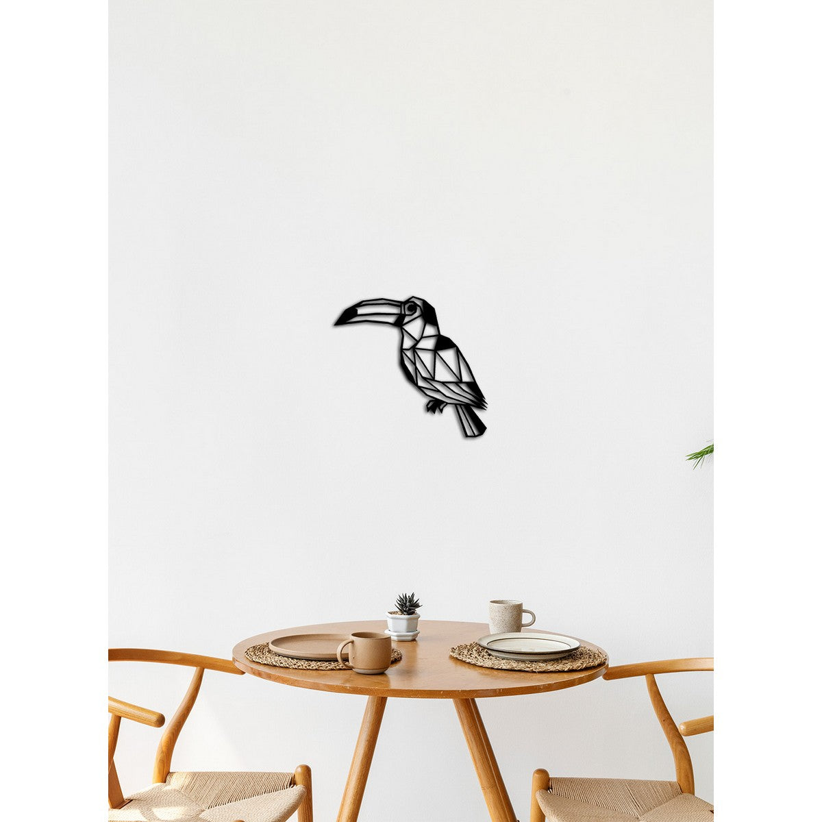 Decorazione in Metallo Tucano, Nero, Metallo, 38x0,15x35 cm, DESIGN MANIA