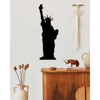 Decorazione in Metallo Statua della Liberta' 4, Nero, Metallo, 21x0,15x59 cm, DESIGN MANIA