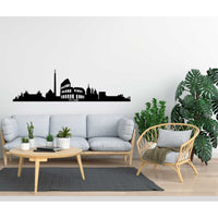 Decorazione in Metallo Roma, Nero, Metallo, 100x0,15x27 cm, DESIGN MANIA