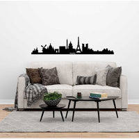 Decorazione in Metallo Parigi 1, Nero, Metallo, 100x0,15x22 cm, DESIGN MANIA