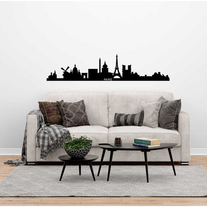 Decorazione in Metallo Parigi 1, Nero, Metallo, 100x0,15x22 cm, DESIGN MANIA