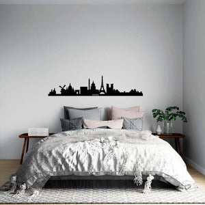 Decorazione in Metallo Parigi 1, Nero, Metallo, 100x0,15x22 cm, DESIGN MANIA