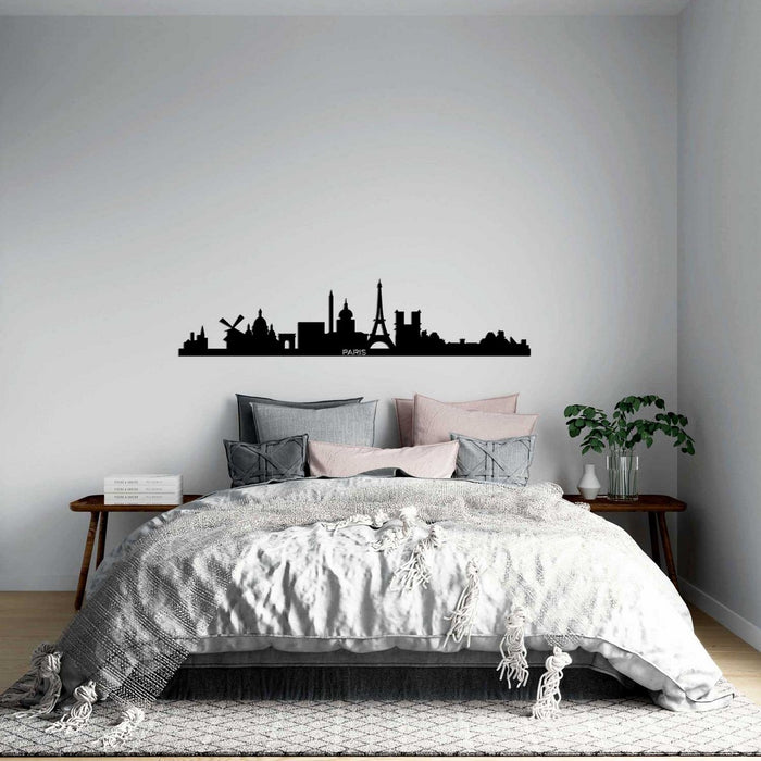 Decorazione in Metallo Parigi 1, Nero, Metallo, 100x0,15x22 cm, DESIGN MANIA