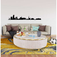 Decorazione in Metallo Amsterdam, Nero, Metallo, 100x0,15x15 cm, DESIGN MANIA