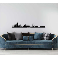 Decorazione in Metallo Amsterdam, Nero, Metallo, 100x0,15x15 cm, DESIGN MANIA