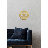 Decorazione in Metallo Oroscopo Scorpione 2, Oro, Metallo, 50x0,15x50 cm, DESIGN MANIA