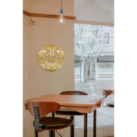 Decorazione in Metallo Oroscopo Scorpione 2, Oro, Metallo, 50x0,15x50 cm, DESIGN MANIA