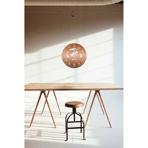 Decorazione in Metallo Oroscopo Pesci 1, Rame, Metallo, 50x0,15x50 cm, DESIGN MANIA