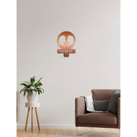 Decorazione in Metallo Oroscopo Gemelli 4, Rame, Metallo, 36x0,15x50 cm, DESIGN MANIA