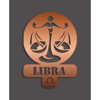 Decorazione in Metallo Oroscopo Bilancia 4, Rame, Metallo, 36x0,15x50 cm, DESIGN MANIA