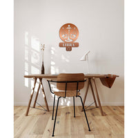 Decorazione in Metallo Oroscopo Bilancia 4, Rame, Metallo, 36x0,15x50 cm, DESIGN MANIA