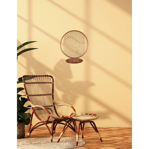 Decorazione in Metallo Oroscopo Gemelli 7, Rame, Metallo, 38x0,15x45 cm, DESIGN MANIA