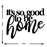 Decorazione in Metallo Home 1, Nero, Metallo, 70x0,15x53 cm cm, DESIGN MANIA