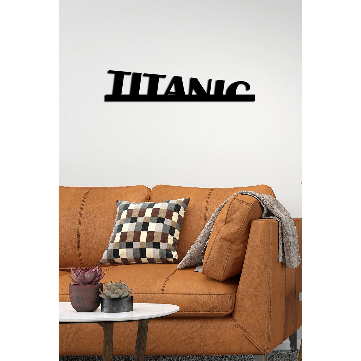 Decorazione in Metallo Titanic, Nero, Metallo, 91x0,15x23 cm cm, DESIGN MANIA
