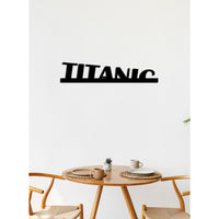 Decorazione in Metallo Titanic, Nero, Metallo, 91x0,15x23 cm cm, DESIGN MANIA