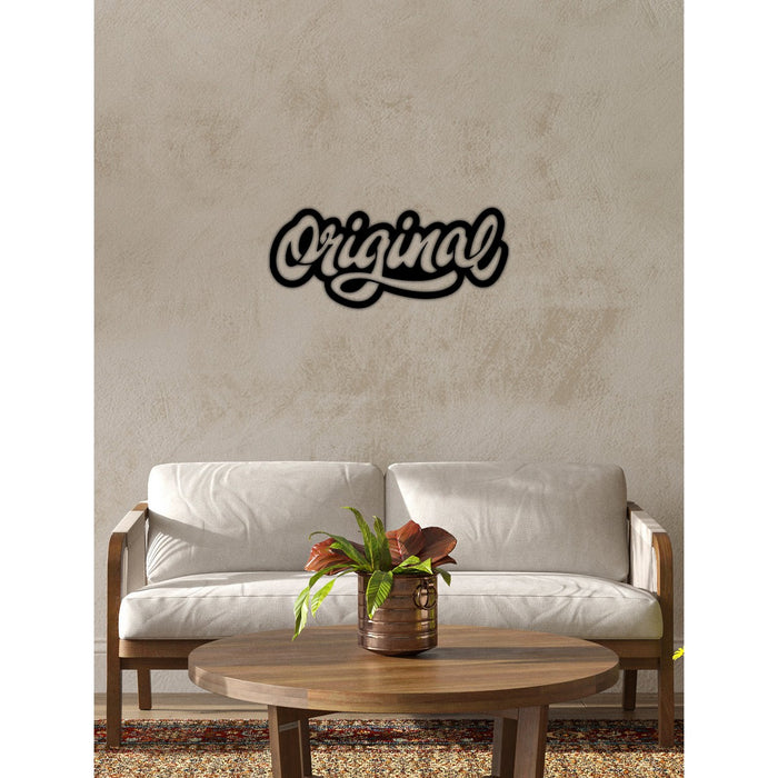 Decorazione in Metallo Original, Nero, Metallo, 72x0,15x30 cm cm, DESIGN MANIA