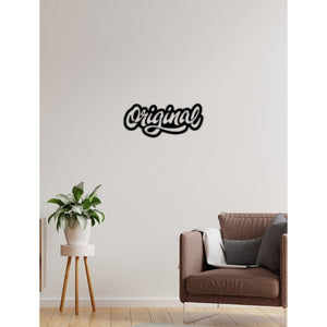 Decorazione in Metallo Original, Nero, Metallo, 72x0,15x30 cm cm, DESIGN MANIA