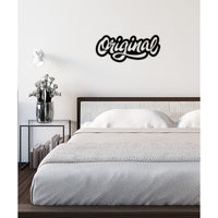 Decorazione in Metallo Original, Nero, Metallo, 72x0,15x30 cm cm, DESIGN MANIA