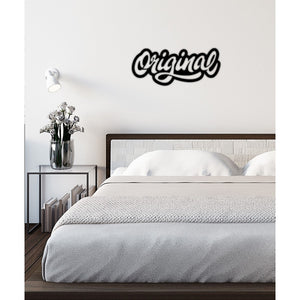 Decorazione in Metallo Original, Nero, Metallo, 72x0,15x30 cm cm, DESIGN MANIA