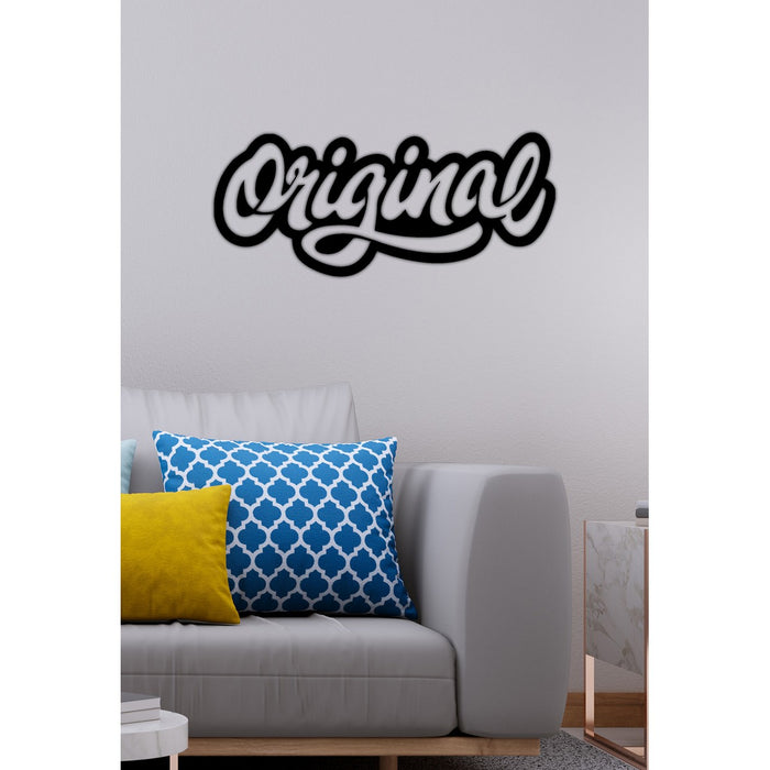 Decorazione in Metallo Original, Nero, Metallo, 72x0,15x30 cm cm, DESIGN MANIA