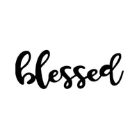 Decorazione in Metallo Blessed, Nero, Metallo, 50x0,15x22 cm cm, DESIGN MANIA