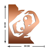 Decorazione in Metallo Ying Yang 5, Rame, Metallo, 39x0,15x50 cm, DESIGN MANIA