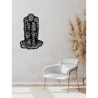 Decorazione in Metallo Uomo, Nero, Metallo, 50x0,15x78 cm, DESIGN MANIA