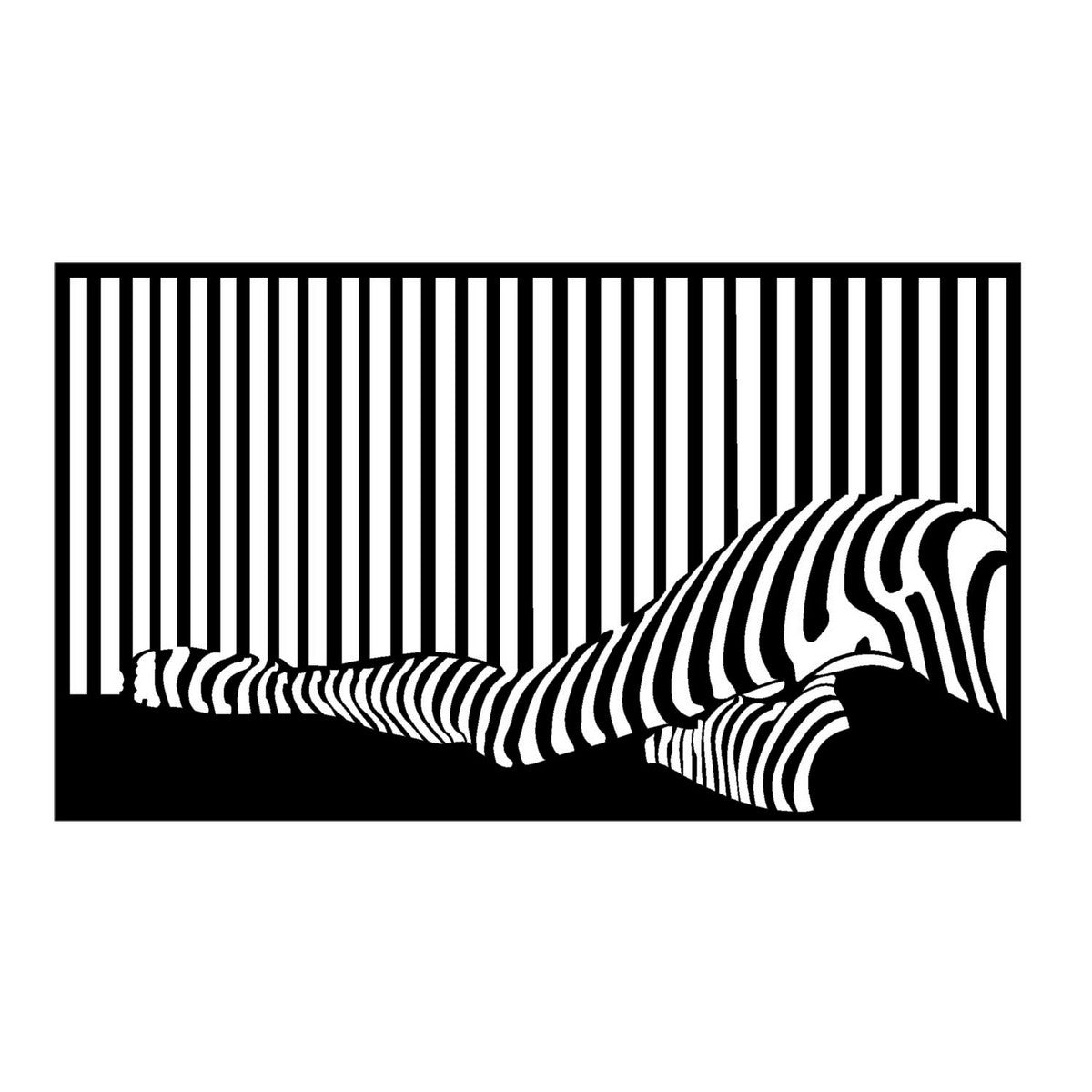 Decorazione in Metallo Gambe, Nero, Metallo, 69x0,15x40 cm, DESIGN MANIA