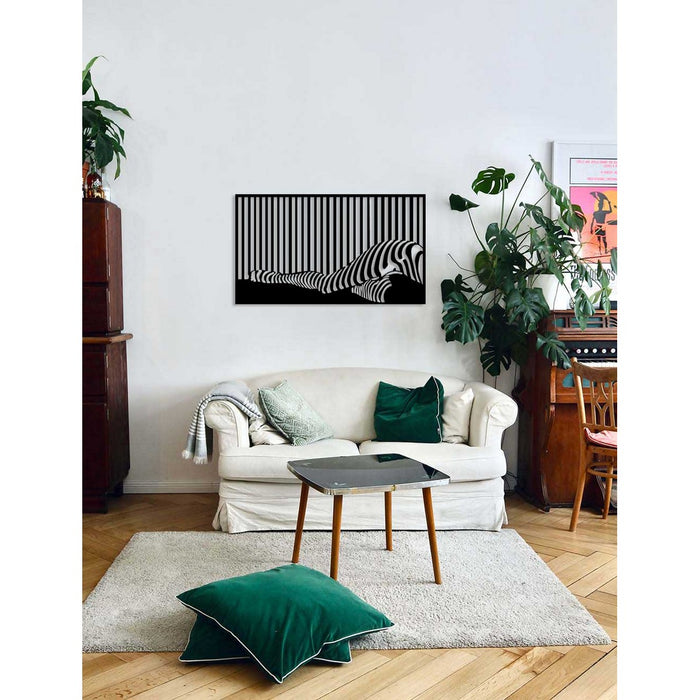 Decorazione in Metallo Gambe, Nero, Metallo, 69x0,15x40 cm, DESIGN MANIA