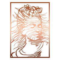 Decorazione in Metallo Frida 5, Rame, Metallo, 50x0,15x70 cm, DESIGN MANIA