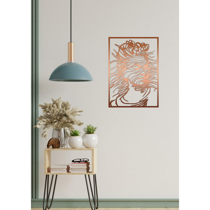 Decorazione in Metallo Frida 5, Rame, Metallo, 50x0,15x70 cm, DESIGN MANIA