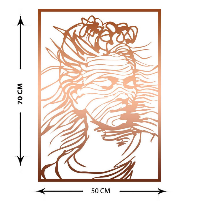 Decorazione in Metallo Frida 5, Rame, Metallo, 50x0,15x70 cm, DESIGN MANIA