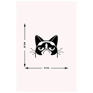 Decorazione in Metallo Gatto 51, Nero, Metallo, 31x0,15x21 cm, DESIGN MANIA