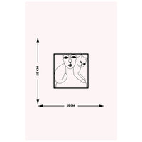 Decorazione in Metallo Gatto 74, Nero, Metallo, 55x0,15x55 cm cm, DESIGN MANIA