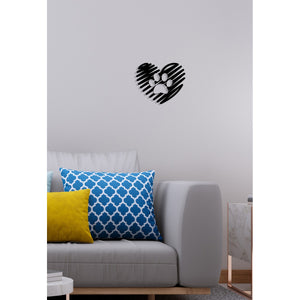 Decorazione in Metallo Gatto 117, Nero, Metallo, 48x0,15x40 cm, DESIGN MANIA